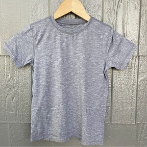 Crewcuts Light Heather Gray Slate Blue Short Sleeve Tee